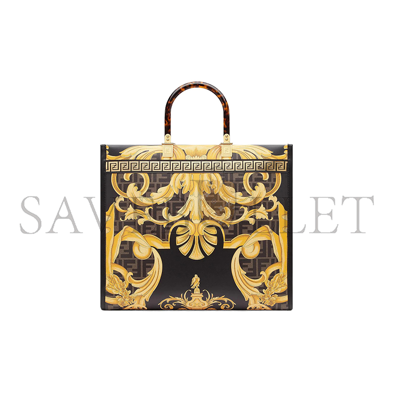 F**di versace x F**di fendace sunshine shopper tote 8bh386ajtyf15hm (35*31*17m)